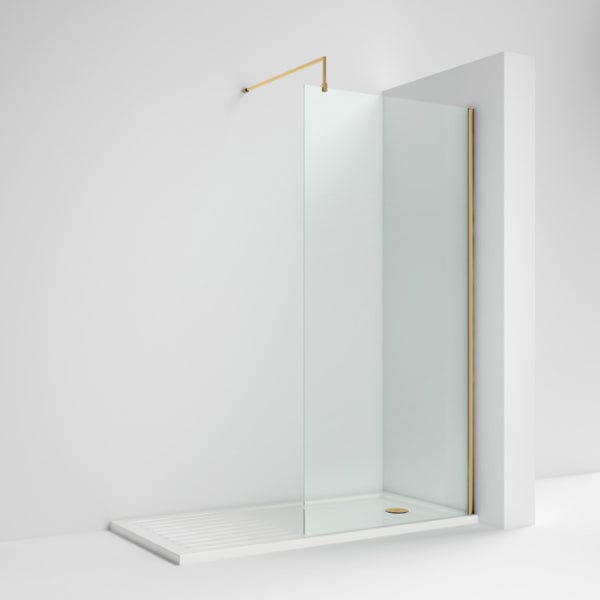 Nuie Wet Room Glass & Screens Nuie Wetroom Screen And Support Bar