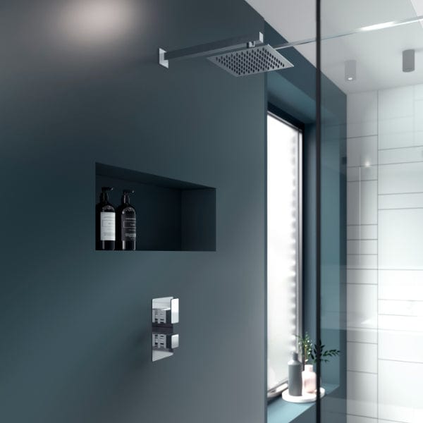 Nuie Concealed Shower Valves,Thermostatic Shower Valves Nuie Windon Dual Handle Thermostatic Concealed Shower Valve