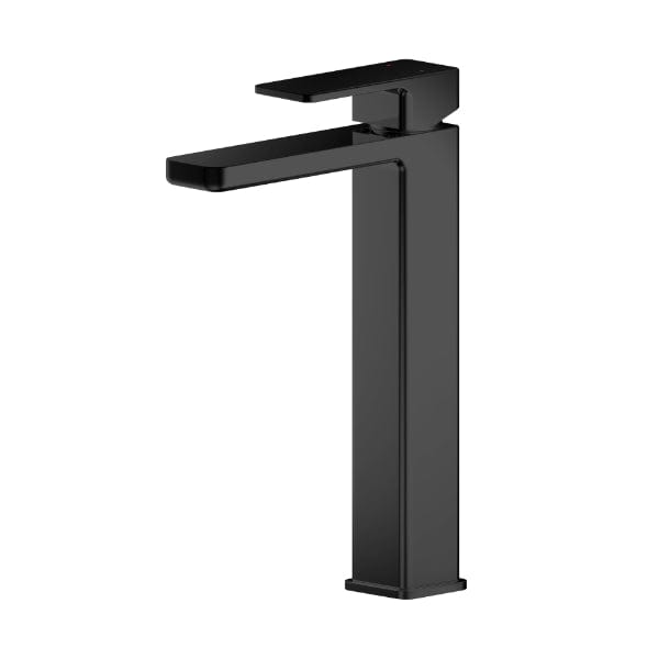 Nuie Tall Basin Mixer Taps,Modern Taps,Deck Mounted Taps Matt Black Nuie Windon Tall Mono Basin Mixer Tap