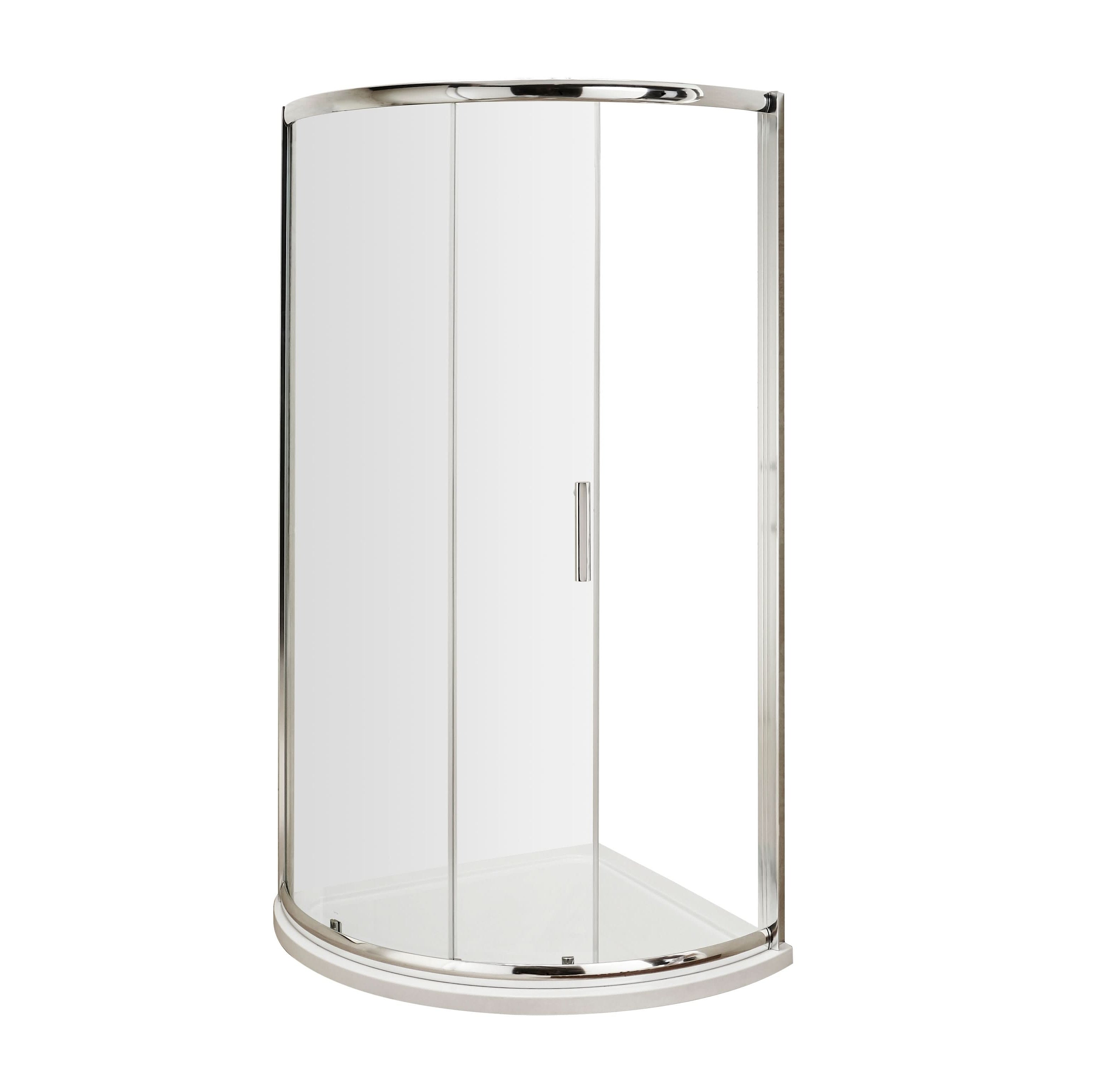 Nuda 6mm Glass Single Entry Quadrant Shower Enclosure - Chrome