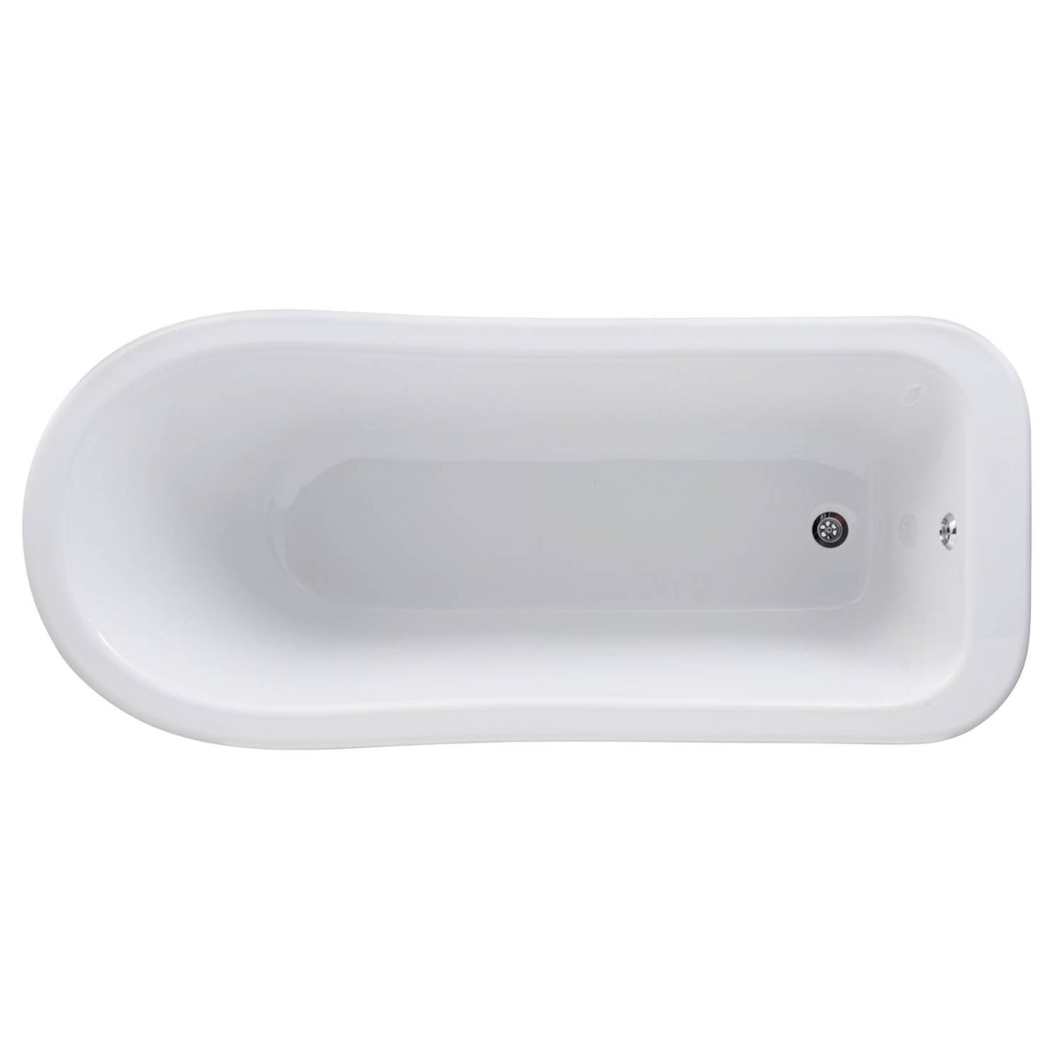 Horizon Freestanding Slipper Bath With Legs - White