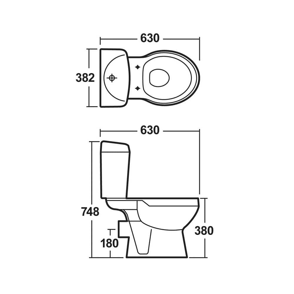 VeeBath Rosina 1500mm Bath Vanity Basin Unit Toilet & Mixer Taps Bathroom Suite