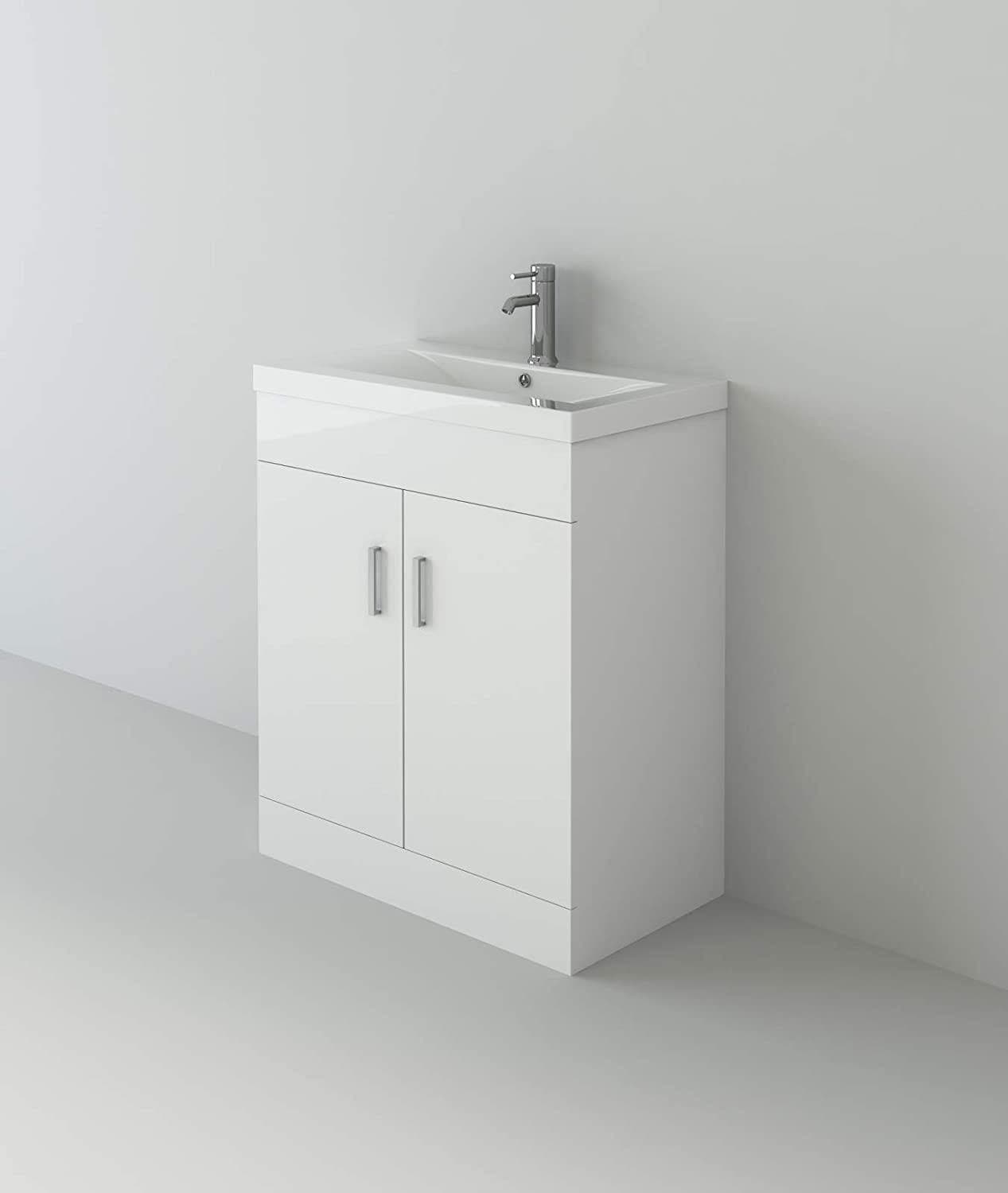 VeeBath Furniture > Vanity Units 700mm Vanity & Tap Sobek Basin Vanity Unit and Waterfall Mixer Tap