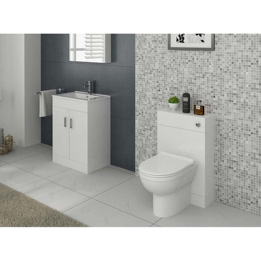 VeeBath Furniture > Combination Vanity Units Bundle 4 Sphinx Bathroom Furniture Set with Vanity Basin Cabinet, WC Unit, Toilet Pan & Cistern