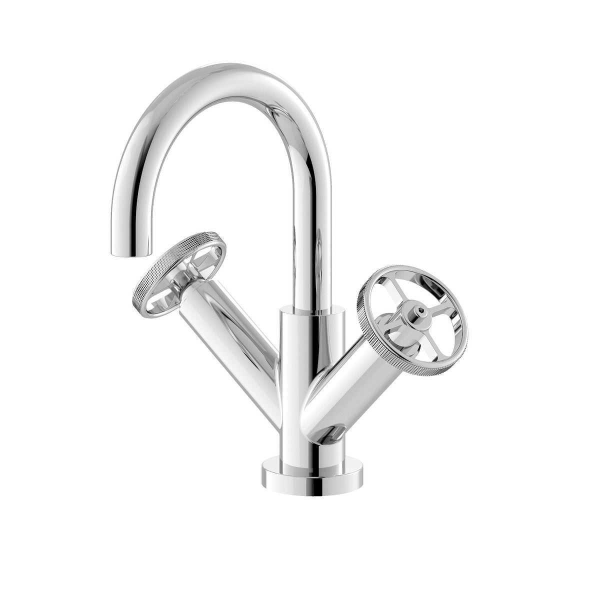 Revolve Mono Basin Mixer Tap With Push Button Waste