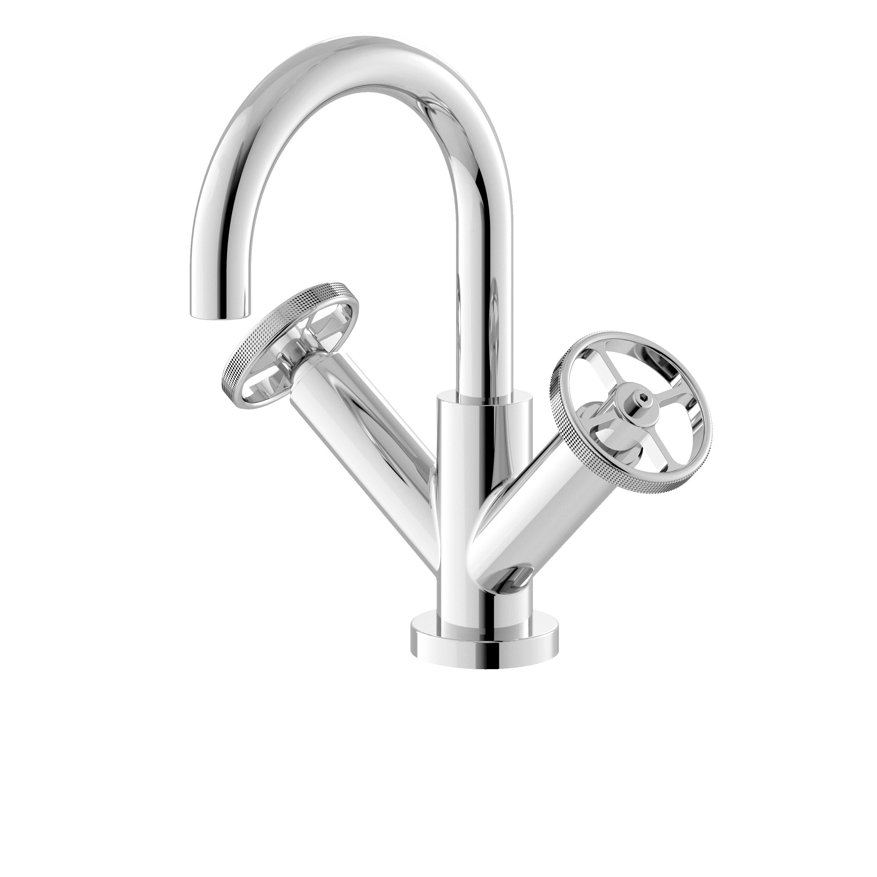 Revolve Mono Basin Mixer With Push Button Waste