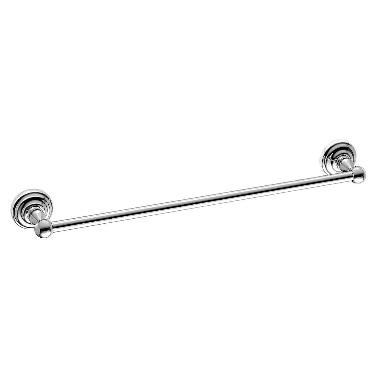 Traditional Wall Mounted Towel Rail Bar - Chrome