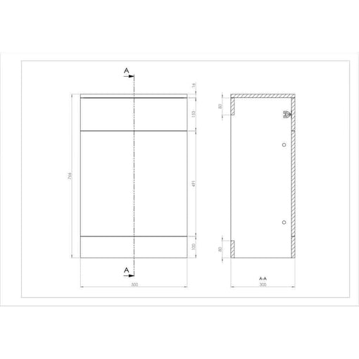 VeeBath Vanity Basin Unit Storage Drawer Unit Cabinet WC Toilet Furniture Set - 1450mm