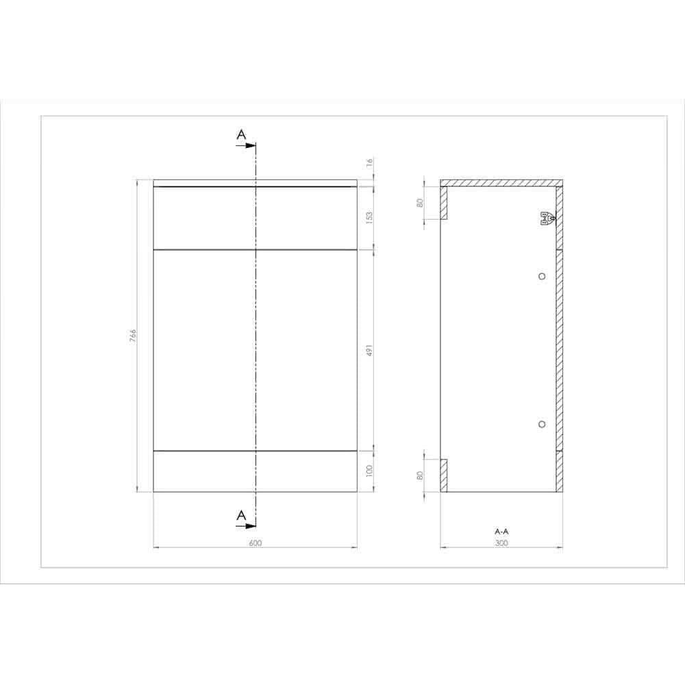 VeeBath Furniture > Combination Vanity Units Vanity Bathroom Furniture Set WC Toilet Unit Pan Cistern Sink Link Bundle 1050mm
