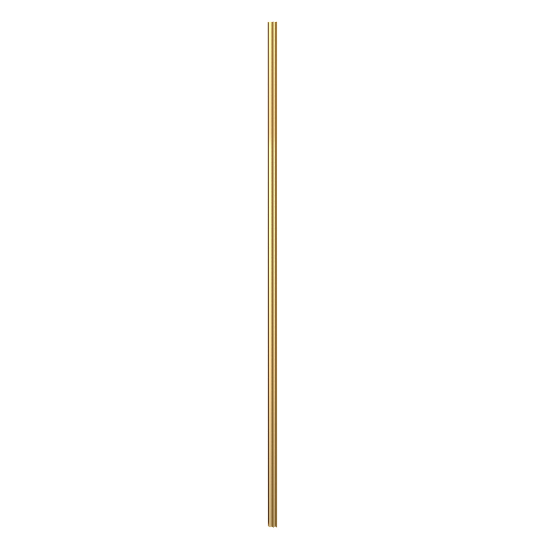 Hudson Reed Wetroom Return Screen L Profile Kit, Modern Aluminium Shower Accessories for Modern Bathroom in Brushed Brass, 1850mm