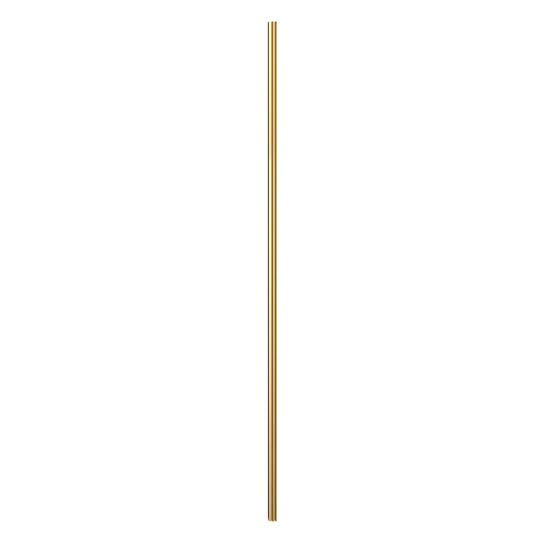 Hudson Reed Return Screen 'L' Profile Kit, Wetroom Screens Accessories for Glass Panel & Shower Screen in Brushed Brass, 1950mm